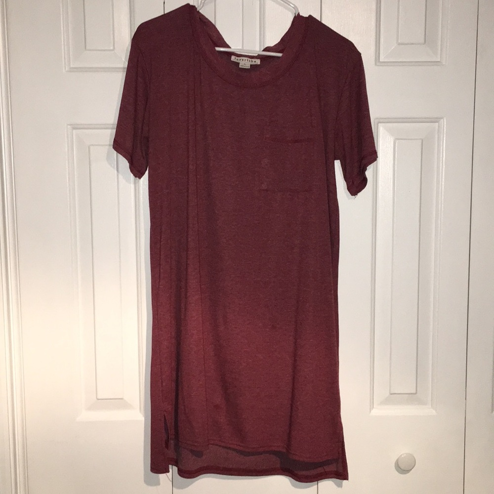 Wine colored boutique dress